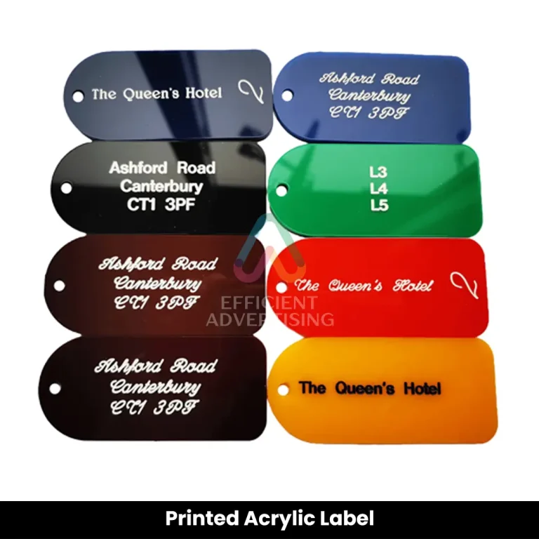 Printed Acrylic Label Dubai