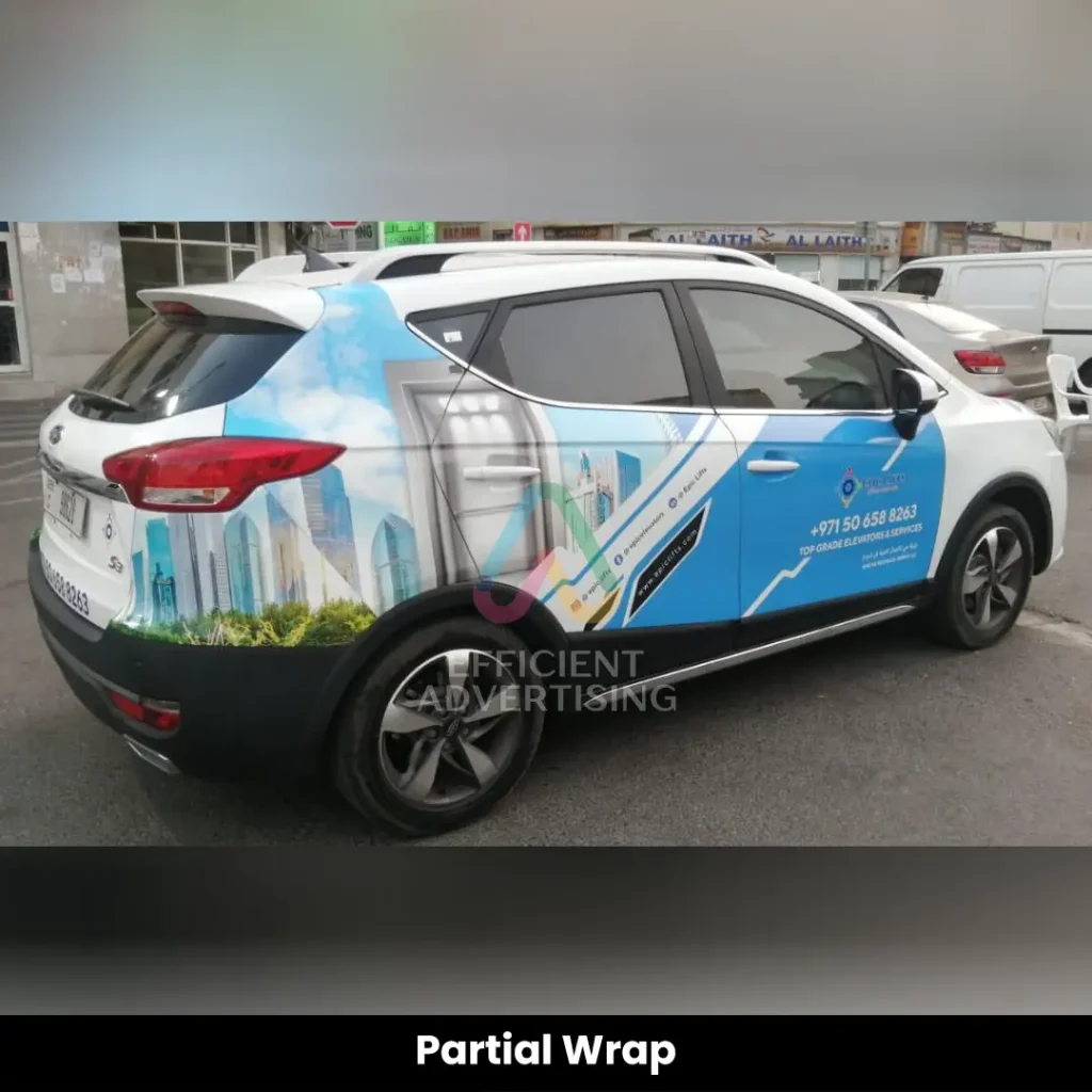 Partial Wrap — Efficient Advertising Dubai