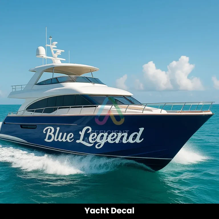 Yacht Decal in Vehicle Branding by Efficient Advertising Dubai